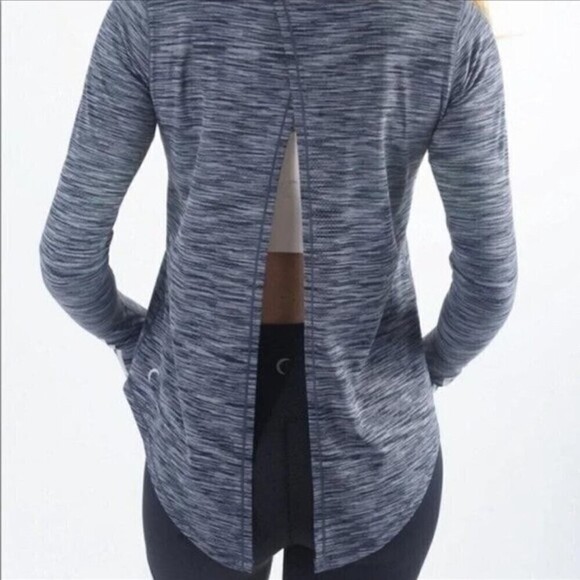 ZYIA Active Split Back Long Sleeve Shirt - Picture 2 of 8